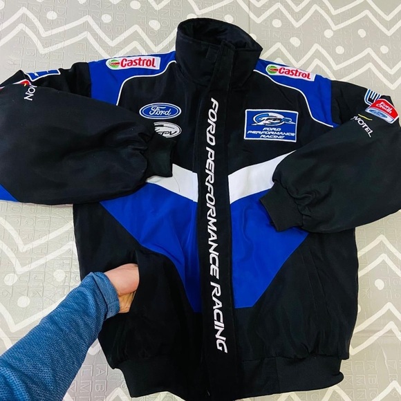 Vintage retro ford formula 1 nascar embroidered racing graphic jacket - Picture 10 of 10